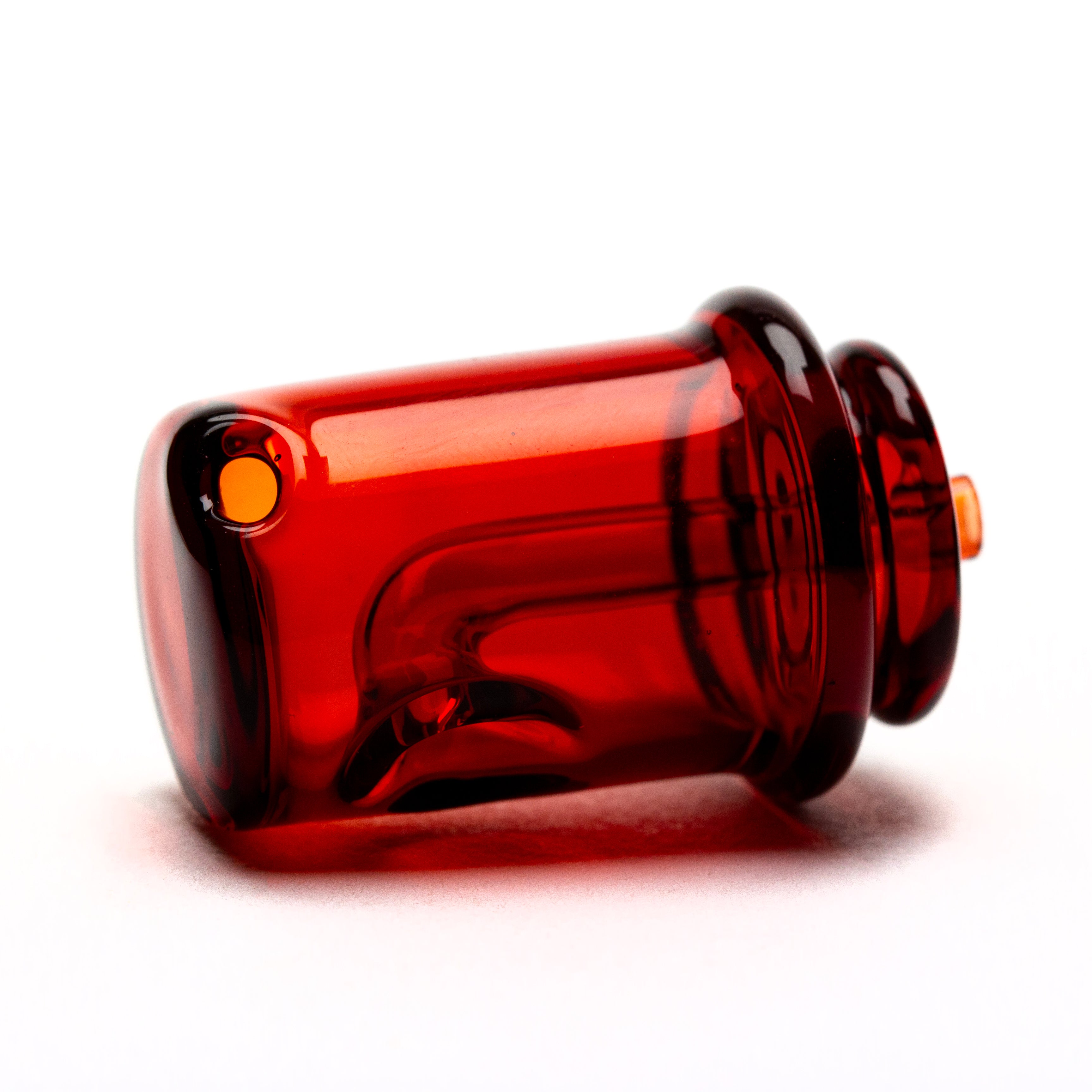 Foster Glass Red Elvis Pivot Lid #FOS09 - Planet Caravan